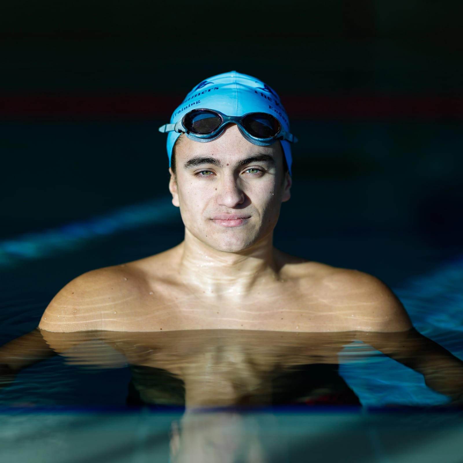 Mattéo Lutun en eau glacée